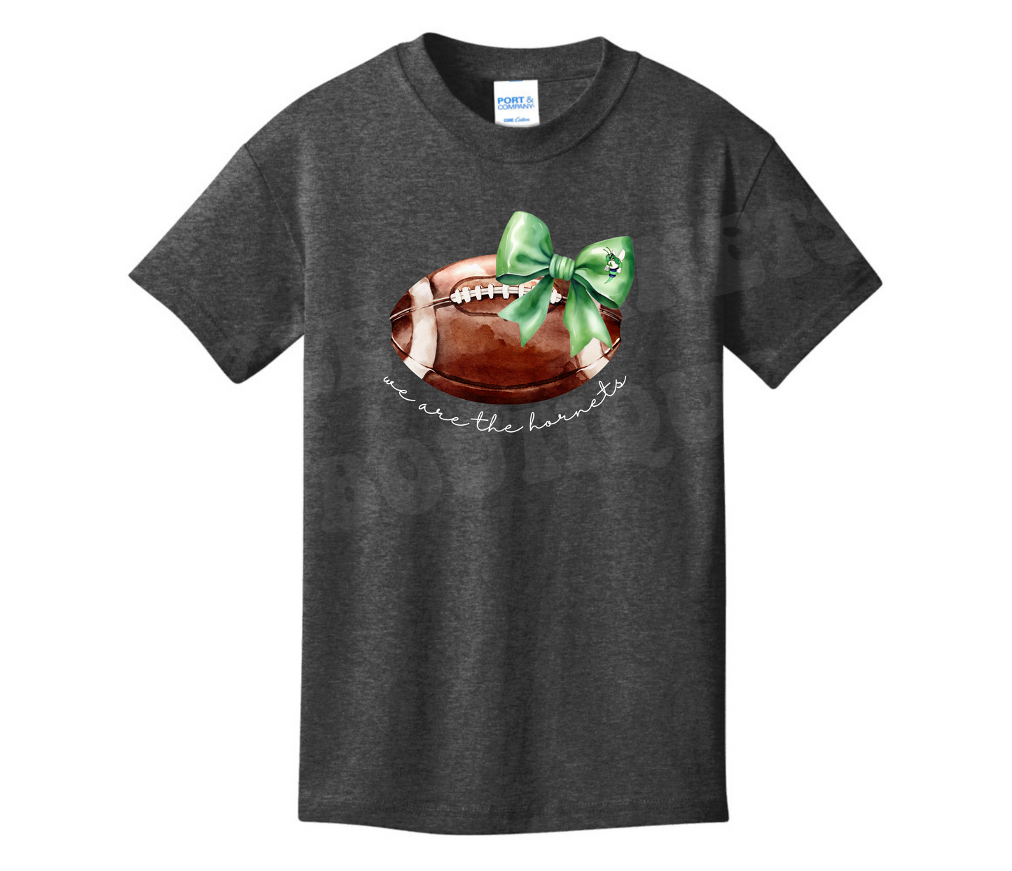 Youth Bow Football We are the Hornets Shirt