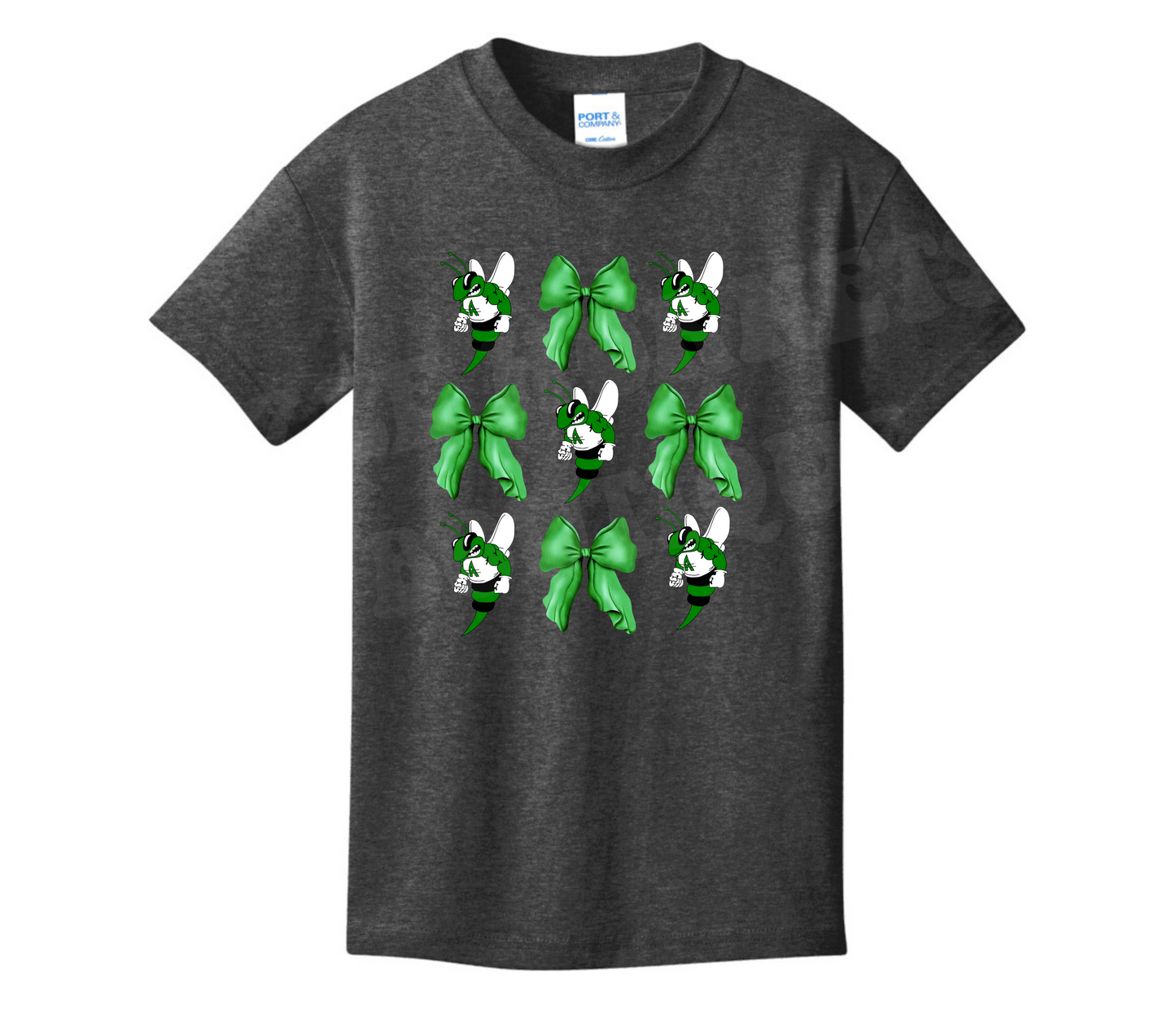 Youth Azle Hornets & Bows Tee