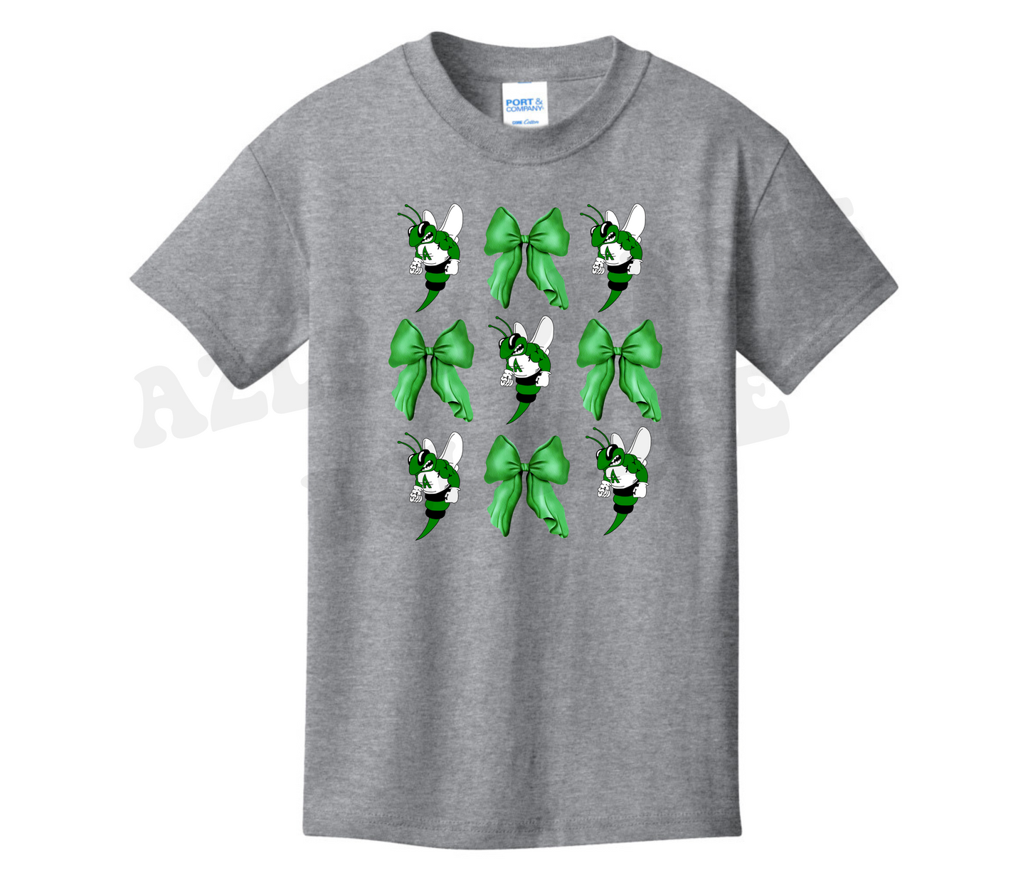 Youth Azle Hornets & Bows Tee