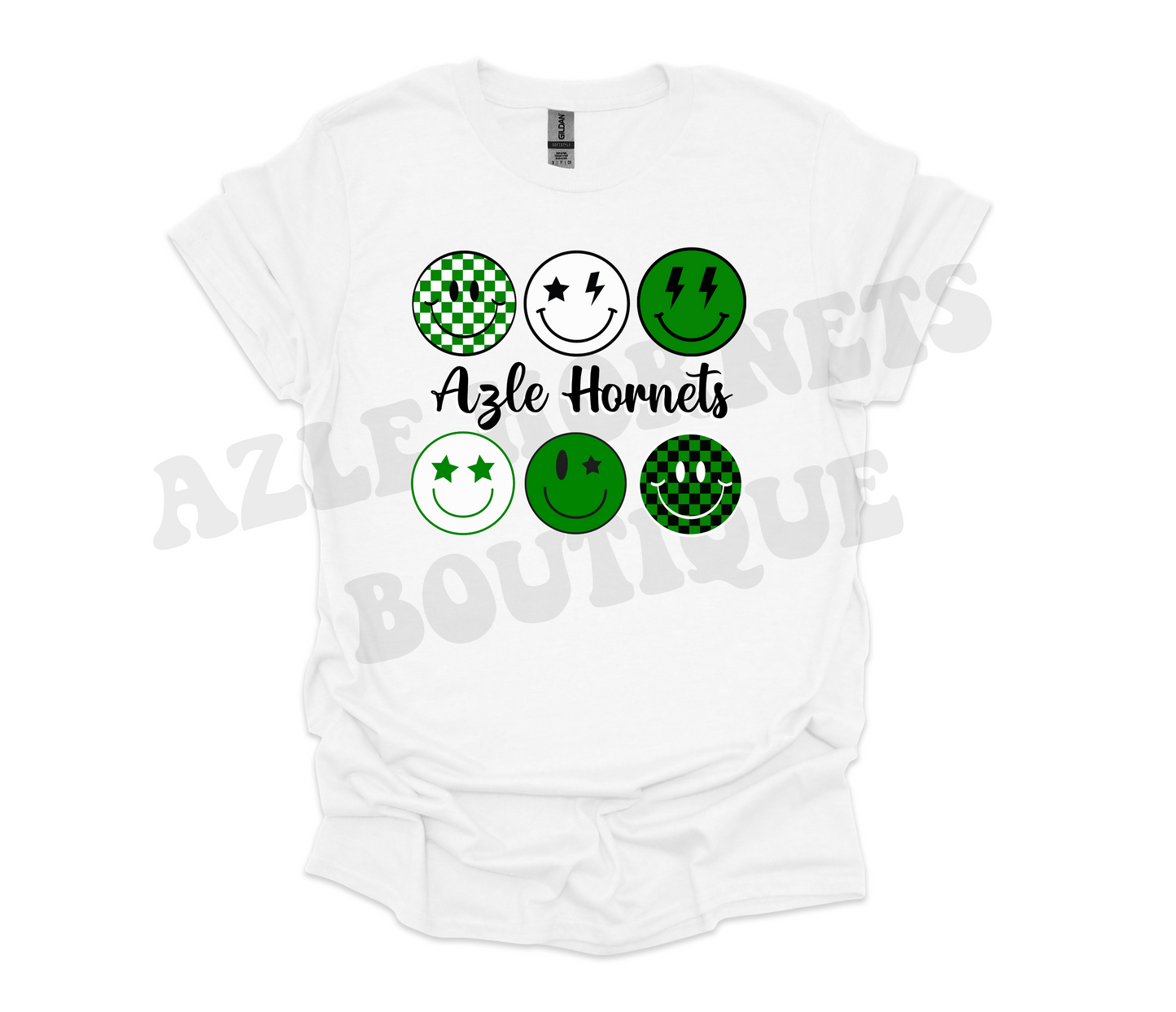 Adult Azle Hornets Smiley Shirt