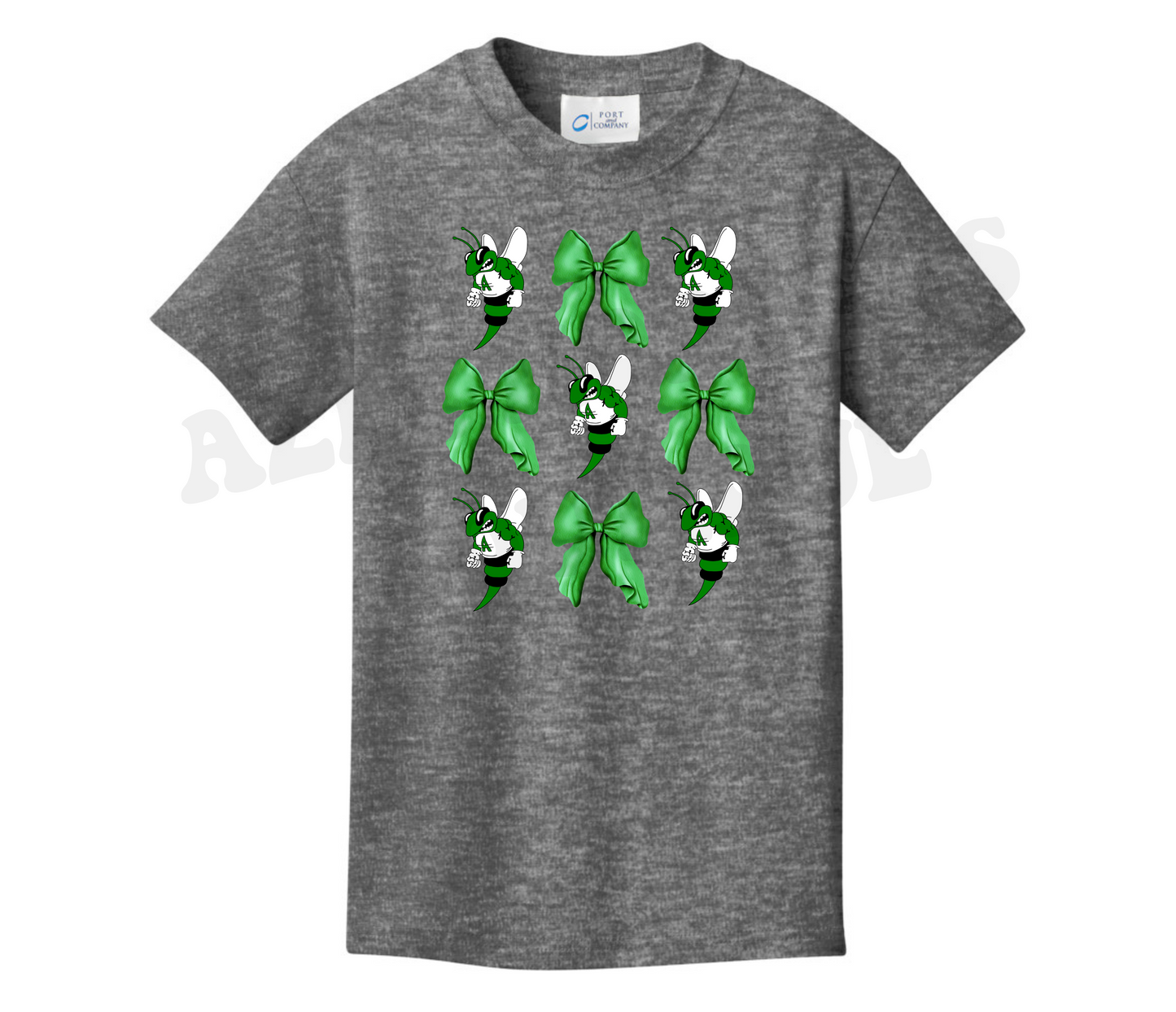Youth Azle Hornets & Bows Tee