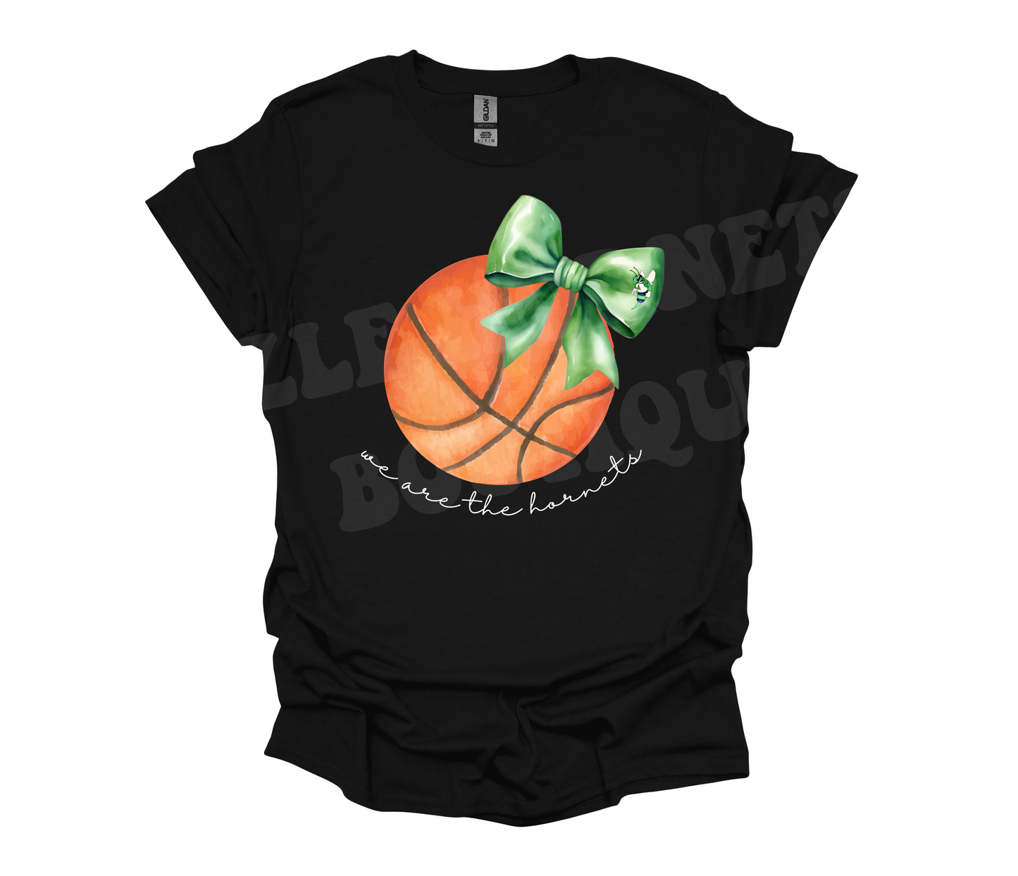 Adult Bow Basketball We are the Hornets Shirt