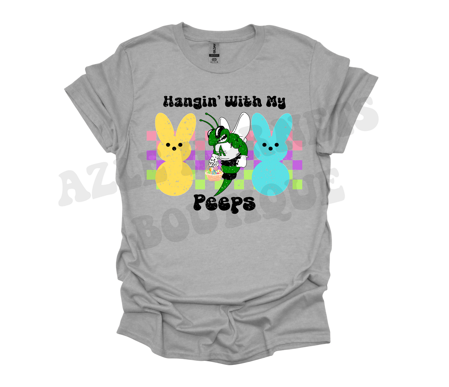 Adult Azle Hornet Hangin' with my Peeps Shirt