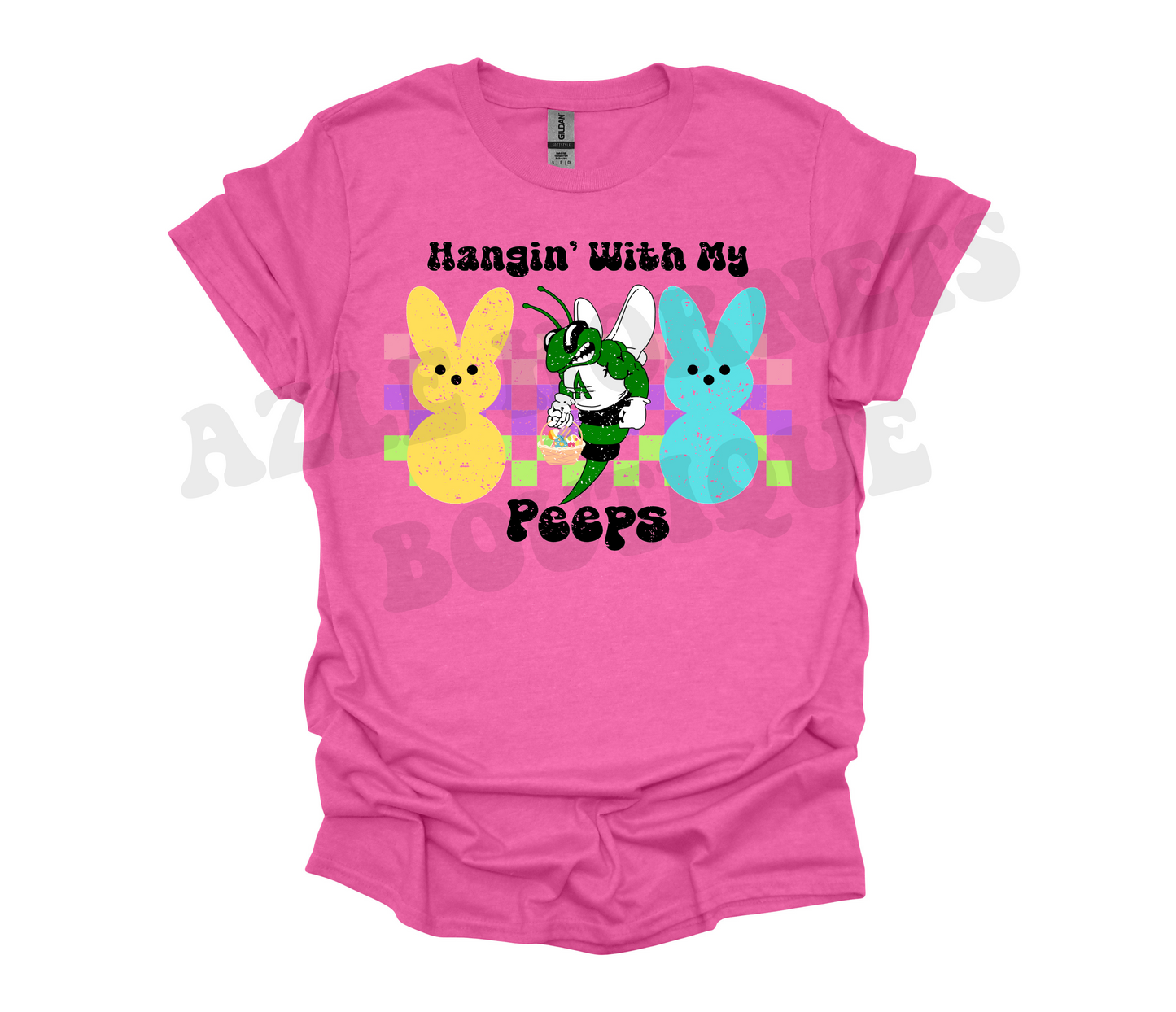 Adult Azle Hornet Hangin' with my Peeps Shirt