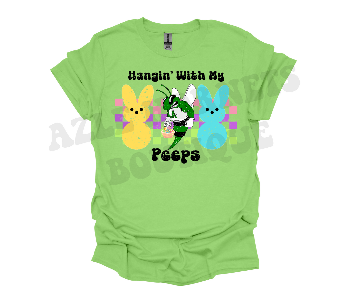 Adult Azle Hornet Hangin' with my Peeps Shirt