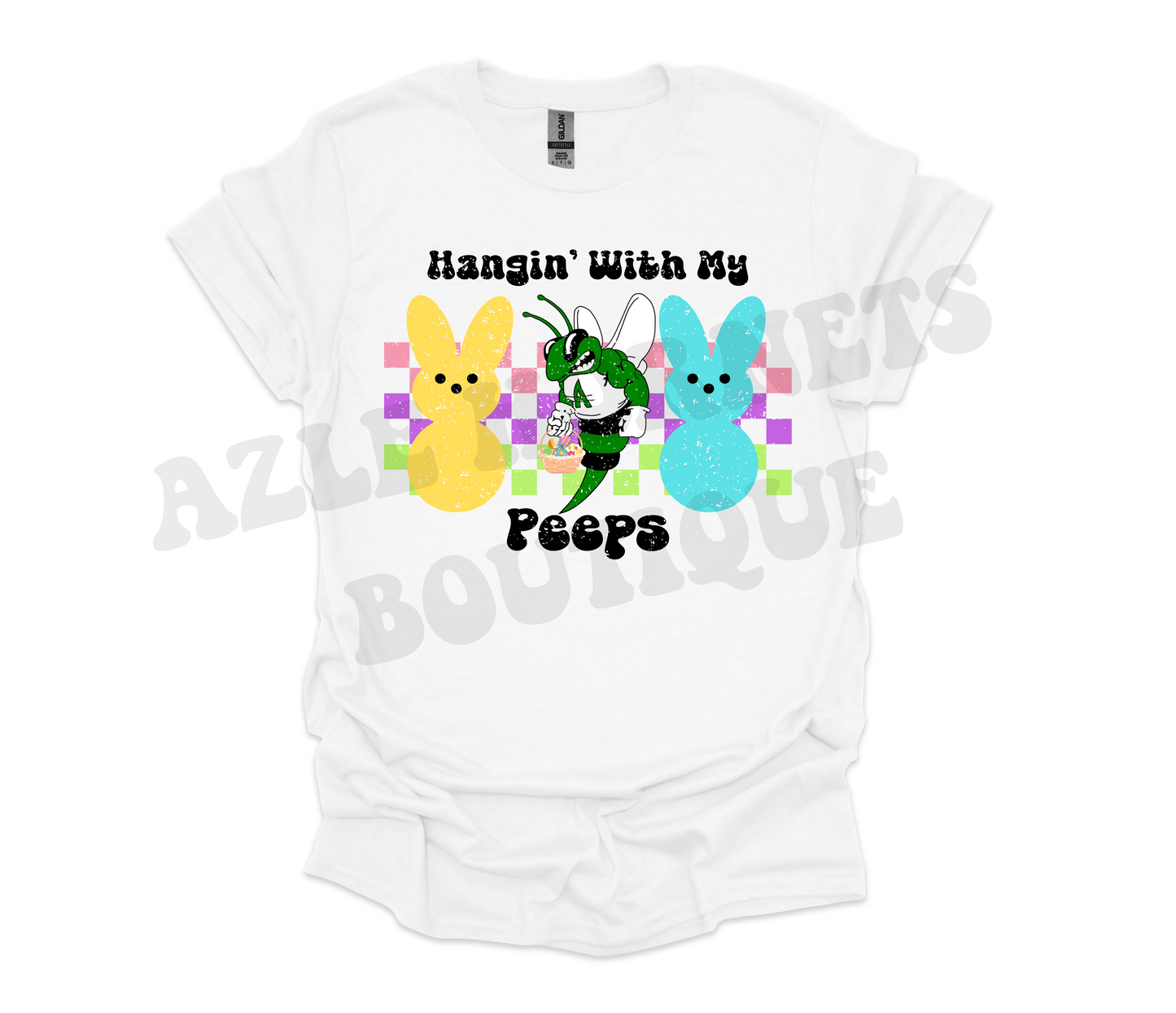 Adult Azle Hornet Hangin' with my Peeps Shirt